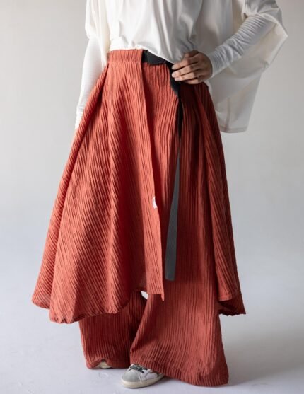 The Linen Cocoon Wrap Skirt